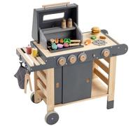 howa 4825 Barbecue de jeu en bois pour enfant avec 25 pièces