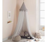 howa baldaquin ciel de lit tente de jeu pour chambre d'enfant 'Betty' gris / blanc 8510