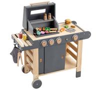 howa 4825 Barbecue de jeu en bois pour enfant avec 25 pièces