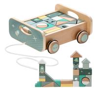 howa Chariot à Tirer avec 25 Blocs en Bois 6018