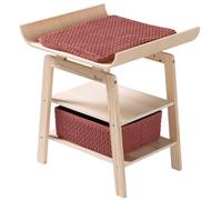 howa Grace 2770 Table à langer en bois pour poupée avec accessoires - Table à langer pour poupées avec étagère, panier de rangement et matelas à langer matelassé