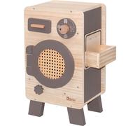howa machine à laver pour enfants machine à laver jouet en bois naturel taupe 4826