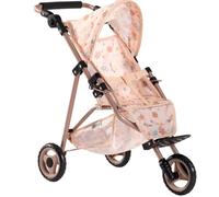 howa Poussette de poupée « miniflowers » - Élégante poussette de poupée - Jogger pour poupées jusqu'à 50 cm, jogging de poupée avec poignée réglable en hauteur 2260