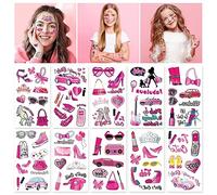 HOWAF 10 Feuilles Tatouage Enfant Fille, Rose Tatouage Ephemere Enfant Fille Tatouage Licorne Tatouage Papillon Tatouage Tatouages Princesse Fournitures d'Anniversaire pour Cadeau Accessories Favor