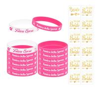 HOWAF 24 Bracelet EVJF Accessoire Bracelets Future Mari¨¦e et Team EVJF Decoration Team Bride to be pour Enterrement de Vie de Jeune Fille, EVJF Accessoire