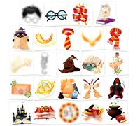 HOWAF 48 Tatouage Sorcier Enfant, Sorcier Tatouages Temporaire pour Enfants Garçons Filles Tatouages Temporaires Imperméables pour Décoration Anniversaire Sorcier Fête Anniversaire Sorcier