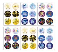HOWAF 72pcs Autocollants pour le Nouvel An, Bonne Année 2026 Autocollants Rond d'Étiquette Adhésives Bonne Année autocollants Gommettes Stickers pour Cotillons du Nouvel an 2026 Decoration nouvel an