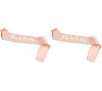 HOWAF Bride to Be Écharpe Rose Or Mariée Écharpe Future Mariée EVJF Accessoire Bride to Be Sash Écharpes Future Mariée à être Ceinture Bande Fille Nuit Mariage Poule Partie (Lot de 2)