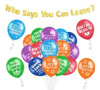 HOWAF Décorations de départ : cadeaux amusants et banderole traître pour départ de collègues, ballons porte-bonheur et décorations de fête d'adieu