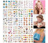 HOWAF Tatouage Enfant, 30 Feuilles Mixte Tatouage Ephemere Enfant, Faux Tatouage Enfant Garcon fille Tatoo Kit pour Jouet Enfant Pinata Petit Cadeau Anniversaire Enfant Decoration