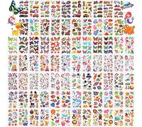 HOWAF Tatouage Enfant, 80 Feuilles Mixte Tatouage Ephemere Enfant, Faux Tatouage Garcon fille Tatoo Kit pour Decoration Anniversaire Garcon Jouet Fille Pinata Cadeau Anniversaire Enfant