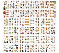 HOWAF Tatouage Halloween Enfant, 60 Feuilles Tatouage Halloween pour Visage Tatouage Ephemere Halloween Tatouage pour Enfants Halloween Decoration Maquillage Pinata Halloween Enfant Cadeau