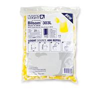 Howard Leight Bilsom 303L Sachet de Bouchons d'Oreille à Usage Unique, Taille L, SNR 33 dB, Forme Cylindre, Jaune et Blanc, Utilisation en Construction, 1006186 (200 Paires)