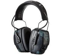 Howard Leight Casque Antibruit à Amplification Impact Pro, Noire, Connexion pour Lecteur MP3 et Smartphone, Moderne et Robuste, Coussinets Absorbants, SNR 33 dB, 1018953
