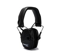 Howard Leight Honeywell Casque Antibruit Pliable Impact Sport Noire Tactique, Technologie Brevetée Air Flow Control, Microphones Directionnels Intégrés, 1034490