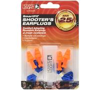 Howard Leight Honeywell SmartFit (R-01520) Lot de 2 paires de bouchons d'oreille réutilisables avec cordon Orange et bleu