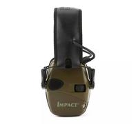 Howard Leight R-01526 Impact dehors Cache-oreilles électronique Tir Casque de protection Pliable Recommandé avec adaptateur Bluetooth - Type green