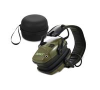 Howard Leight R-01526 Impact dehors Cache-oreilles électronique Tir Casque de protection Pliable Recommandé avec adaptateur Bluetooth - Type green with case