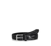 Howard London Ceinture 'Braided Leather Belt Adwin Black' noir, Taille 85