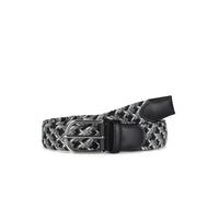 Howard London Ceinture 'Howard Braided Stretch Belt Andy Black / Grey' mélange de couleurs, Taille 95