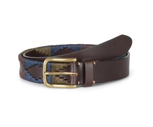 Howard London - Ceinture Hudson Marron / Bleu - Homme - Accessoires - Brun - Taille: 85 CM