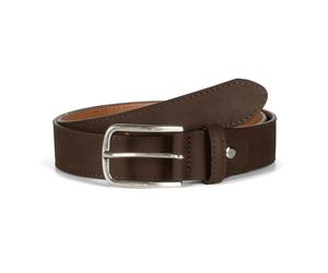 Howard London - Dean Nubuck Belt - Homme - Accessoires - Brun - Taille: 95 CM