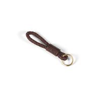 Howard London Porte-clés 'Braided Keyring Dark Brown' brun foncé, Taille One Size