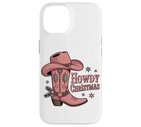 Howdy Bottes de Noël Cowgirl Country Femmes Western Xmas Coque pour iPhone 14