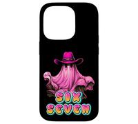 Howdy Chapeau de Cowboy Rose fantôme Effrayant Mignon Meme Six Sept Coque pour iPhone 14 Pro