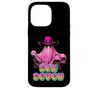 Howdy Chapeau de Cowboy Rose fantôme Effrayant Mignon Meme Six Sept Coque pour iPhone 14 Pro Max