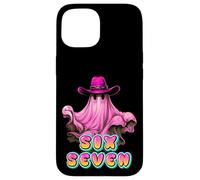 Howdy Chapeau de Cowboy Rose fantôme Effrayant Mignon Meme Six Sept Coque pour iPhone 15