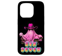 Howdy Chapeau de Cowboy Rose fantôme Effrayant Mignon Meme Six Sept Coque pour iPhone 15 Pro