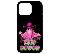 Howdy Chapeau de Cowboy Rose fantôme Effrayant Mignon Meme Six Sept Coque pour iPhone 16 Pro