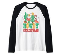 Howdy Christmas - Motif Western de Noël Manche Raglan