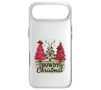 Howdy Christmas Western Trees Cowprint Leopard Cowboy Coque pour iPhone Air