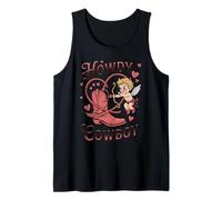 Howdy Cowboy Cupidon Western Boot Rope Heart Funny Débardeur