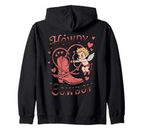 Howdy Cowboy Cupidon Western Boot Rope Heart Funny Sweat à Capuche