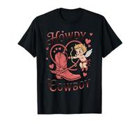 Howdy Cowboy Cupidon Western Boot Rope Heart Funny T-Shirt
