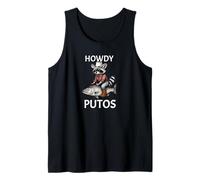 Howdy Cowboy Raccoon Riding Fish Funny Western Humor Apparel Débardeur