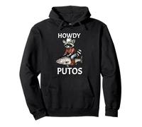 Howdy Cowboy Raccoon Riding Fish Funny Western Humor Apparel Sweat à Capuche