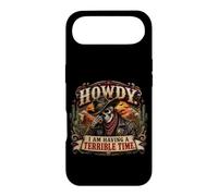 Howdy I Am Having a Terrible Time Squelette de Cowboy Amusant Coque pour iPhone Air