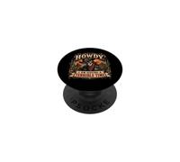 Howdy I Am Having a Terrible Time Squelette de Cowboy Amusant PopSockets PopGrip Adhésif