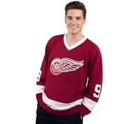 Howe Detroit Red Wings Réplique du maillot de hockey sur glace 9 Jersey Ferris Bueller Day Off, Rouge, XXL