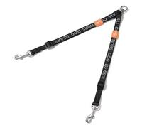 HOWGO Laisse double pour chien, sans enchevêtrement, pivote à 360°, deux poignées rembourrées réglables, coupleur de laisse pour chiens de grande et moyenne taille (noir, 1,2 x 2,4 m, Std)