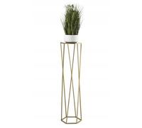 HowHomely 100 cm - Support de plantes hexagonal en métal doré - Forme moderne