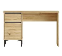 HowHomely Bureau avec tiroir - 75 x 120 x 44,5 cm - Petit bureau d'ordinateur couleur chêne - Table de bureau pour chambre d'adolescent, chambre d'enfant ou bureau