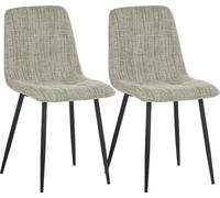 HowHomely Chaises Lot de 2 Chaises de cuisine marron Chaises de salle à manger Déco