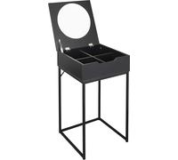 HowHomely Coiffeuse noire Table de maquillage avec miroir