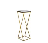 Howhomely Flower Stand Gold MDF 70 cm - tabouret à fleurs, colonne à fleurs moderne
