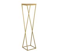 Howhomely Flower Stand Loft Gold 100 cm - tabouret à fleurs, colonne à fleurs moderne